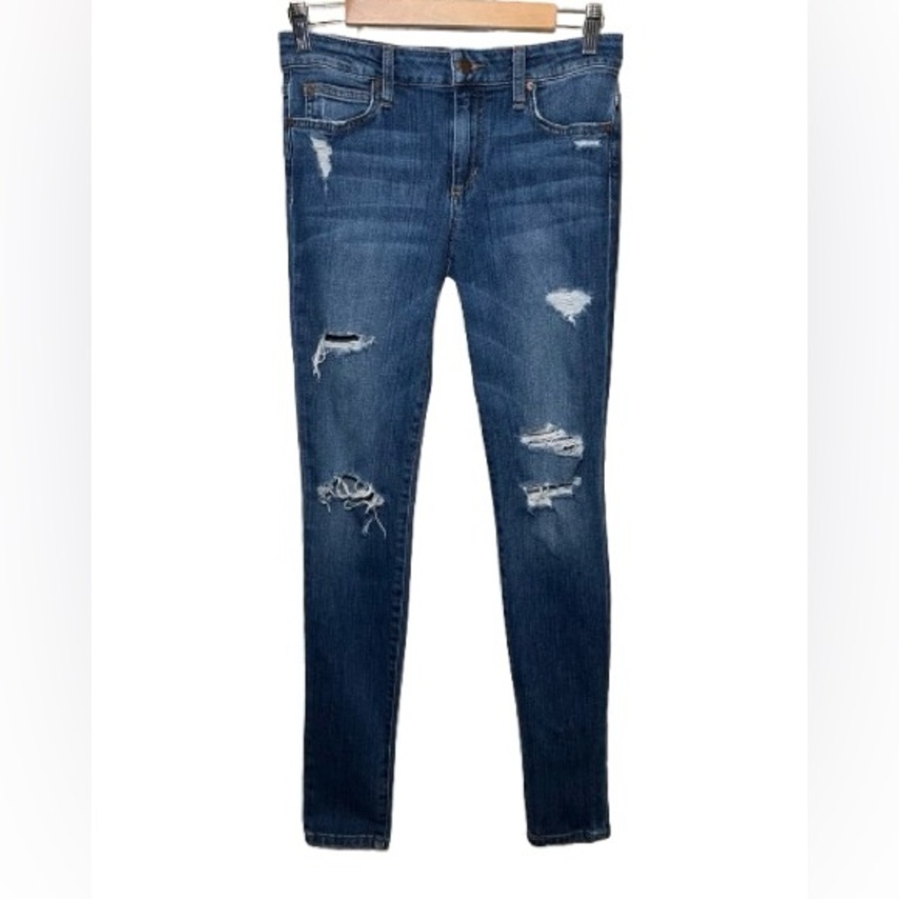 Joe’s Women's The Icon Skinny Distressed Blue Jeans Size 27